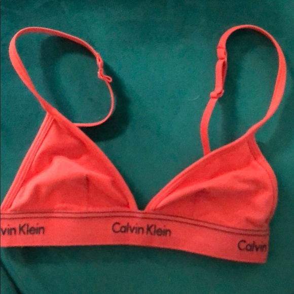 Calvin Klein Underwear Other - NWOT Calvin Klein Red Tri Bra Adjustable Small